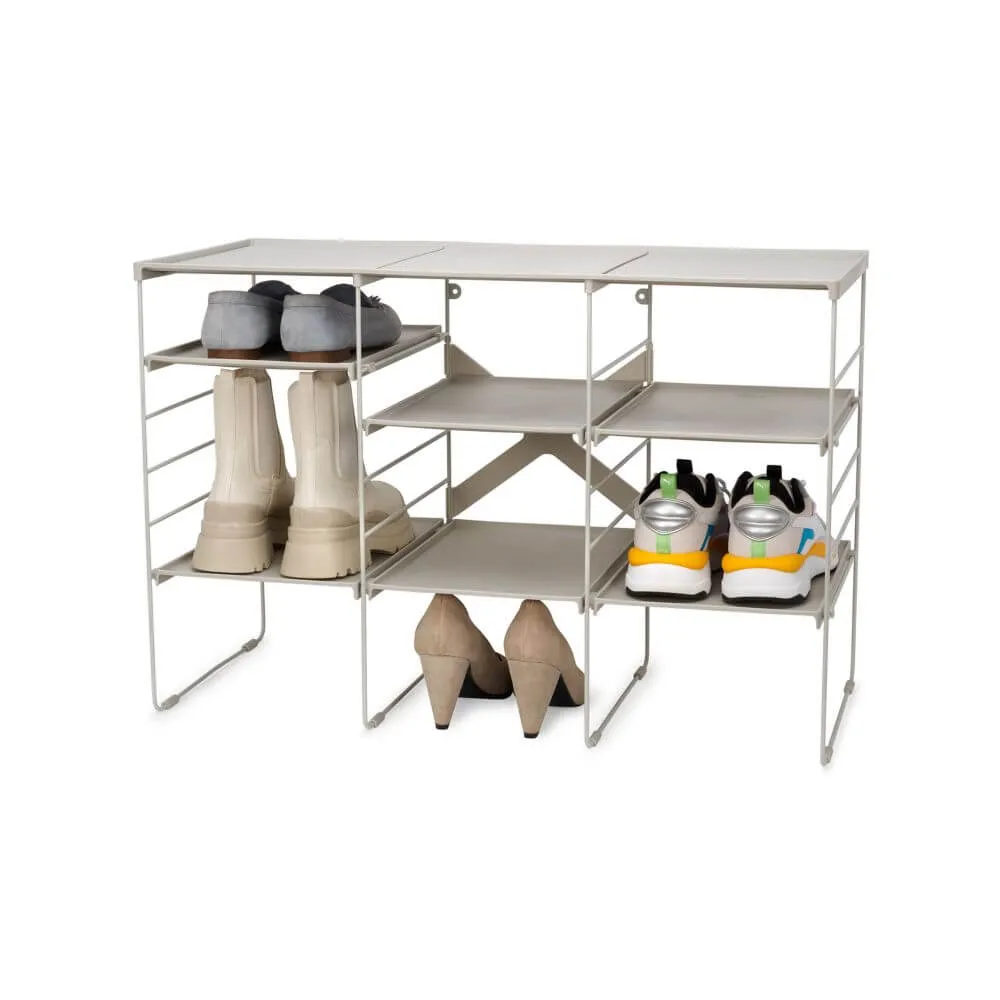 Joseph Joseph Adjustable Shoe Rack Large Ecru