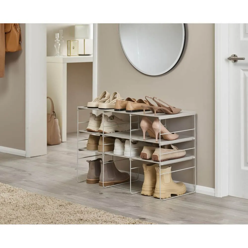 Joseph Joseph Adjustable Shoe Rack Large Ecru