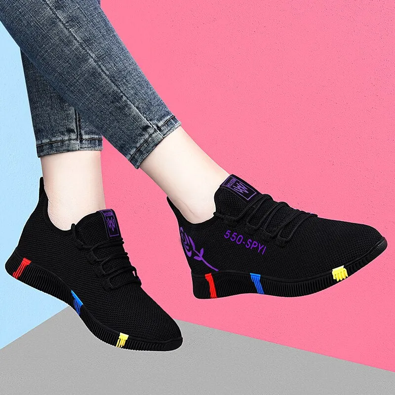 Joskaa Tenis Feminino Hot Sale Summer New Style Outdoor Sneakers Comfortable Breathable Hollow Casual Shoes for Women Sports Shoes