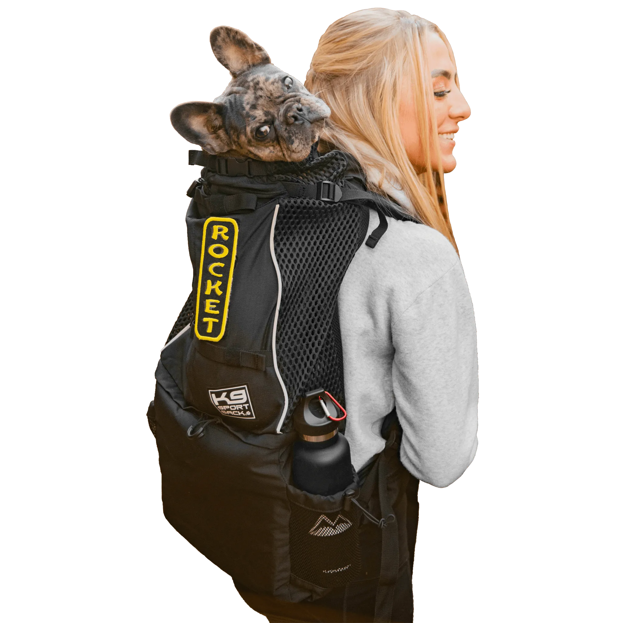 K9 Sports Sack | Knavigate Dog Backpack Carrier | 5 Sizes | Midnight Black