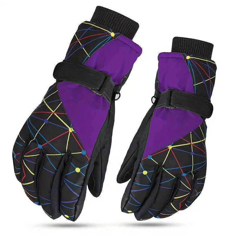 Kids Winter Ski Gloves Waterproof Windproof Warm Outdoor Snowboard gloves