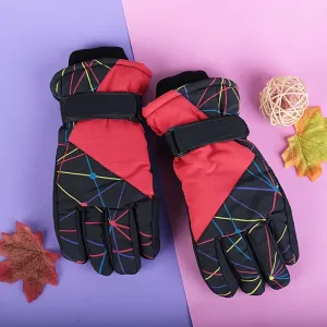 Kids Winter Ski Gloves Waterproof Windproof Warm Outdoor Snowboard gloves