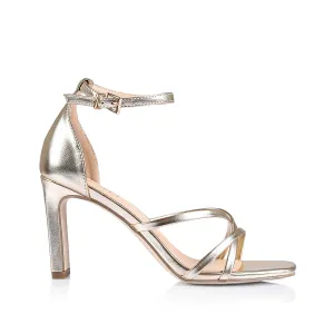 Kingdom Block Heel Sandals - Champagne