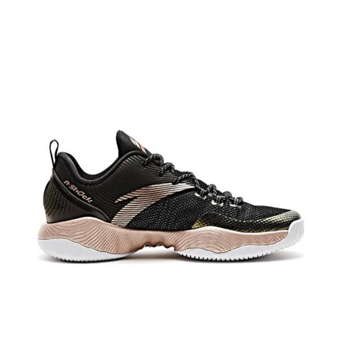 Klay Thompson x Anta Shock The Game 1.0 Basketball Shoes - Black/Gold