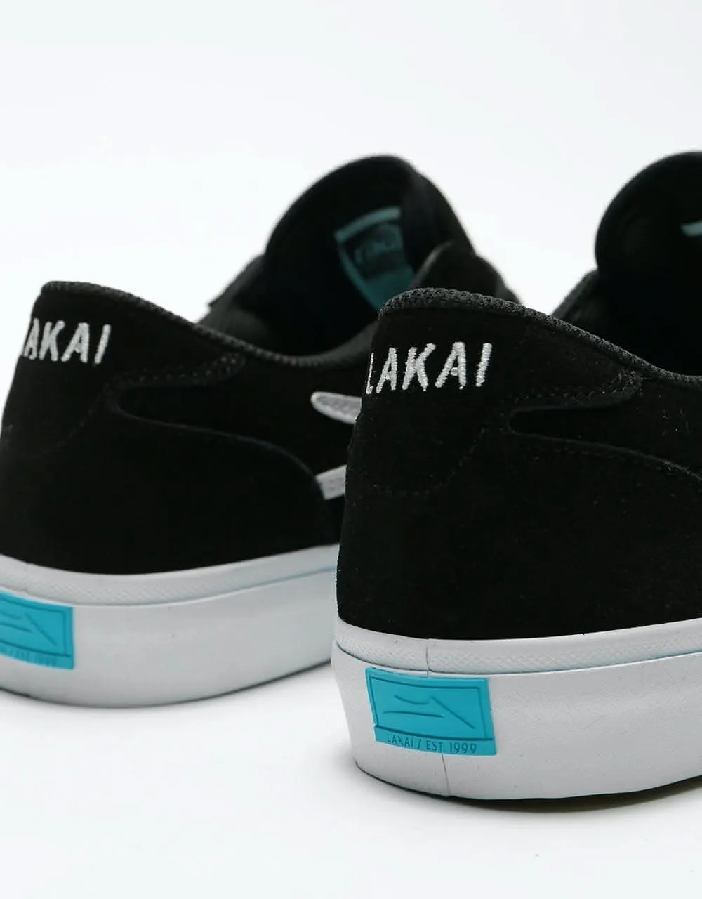 Lakai Manchester Skate Shoes - Black Suede