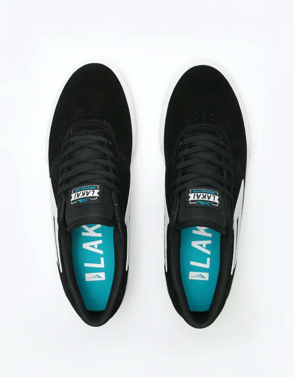 Lakai Manchester Skate Shoes - Black Suede