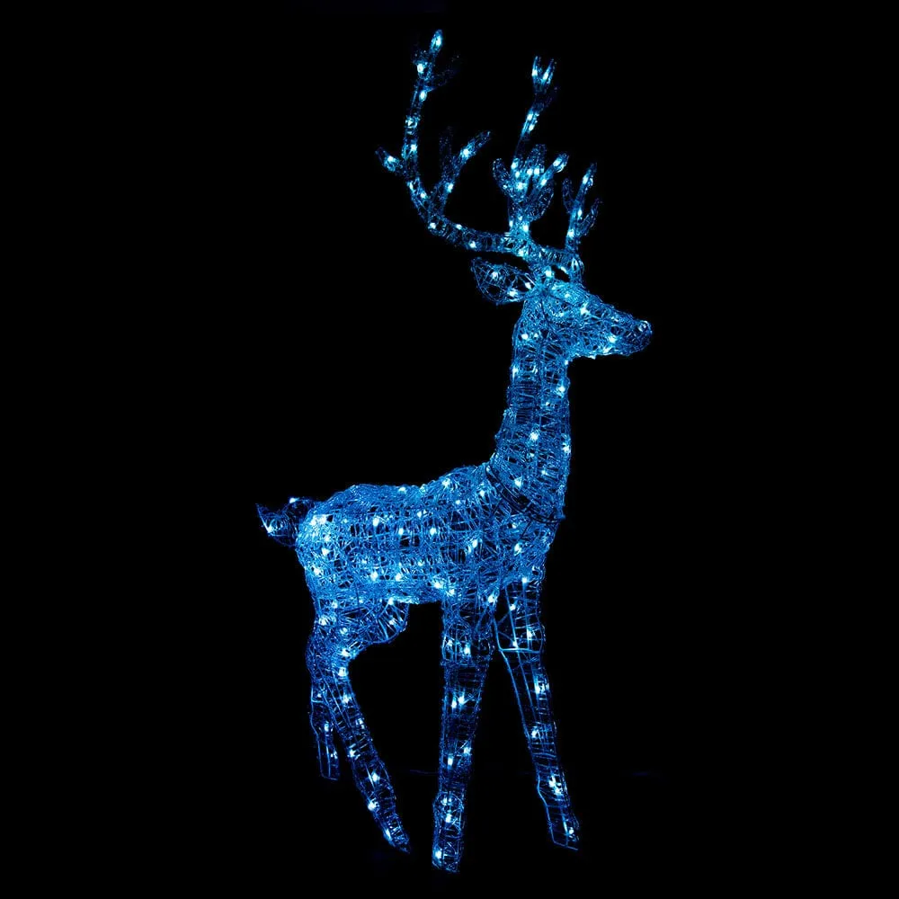 LED Rainbow Acrylic Reindeer with App (140cm)