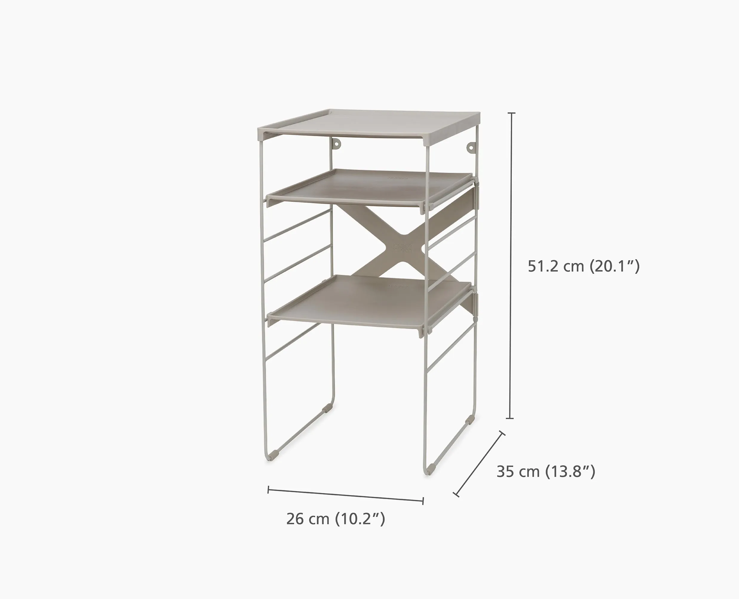 Level™ Adjustable Ecru Shoe Rack