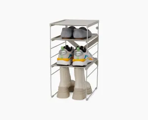 Level™ Adjustable Ecru Shoe Rack