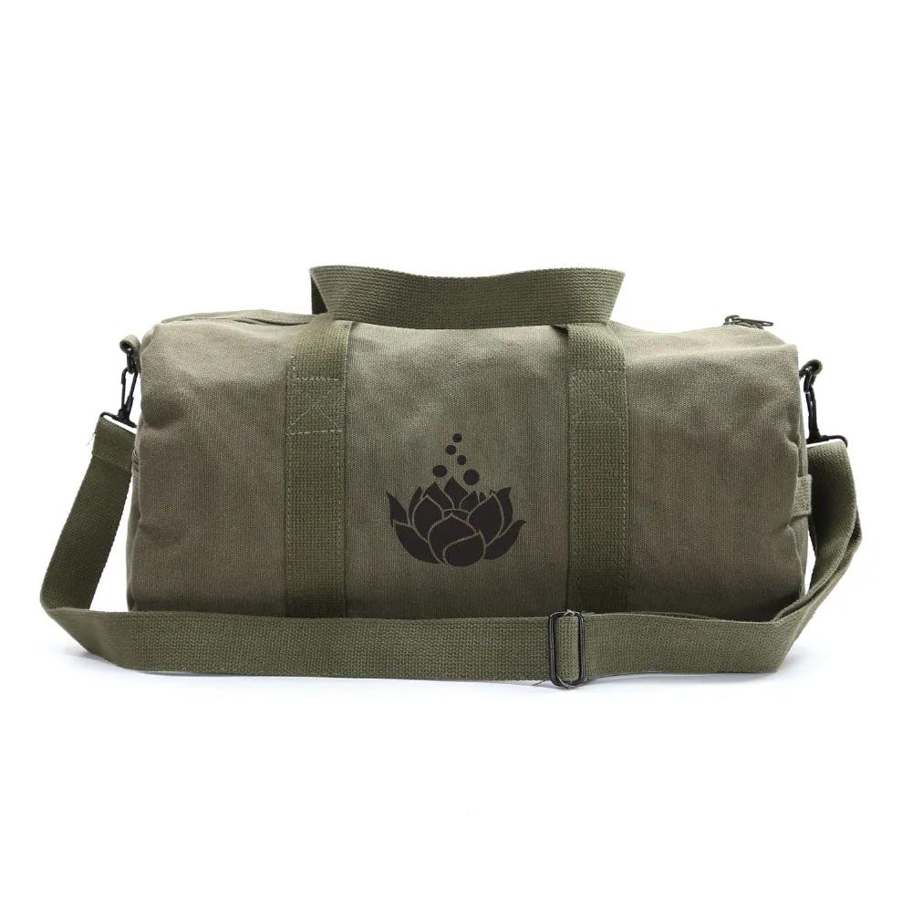 Lotus Flower Sport Heavyweight Canvas Duffel Bag