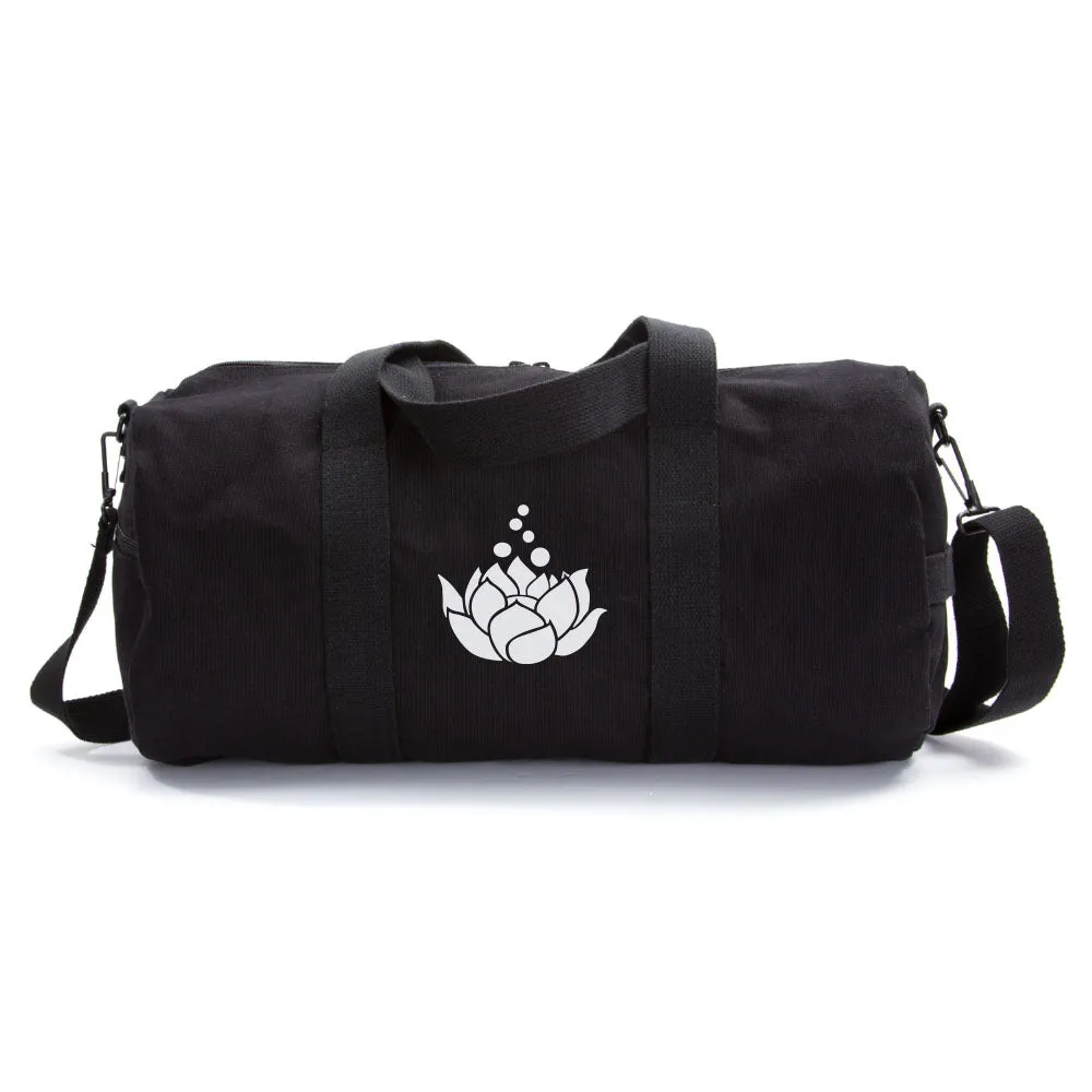 Lotus Flower Sport Heavyweight Canvas Duffel Bag