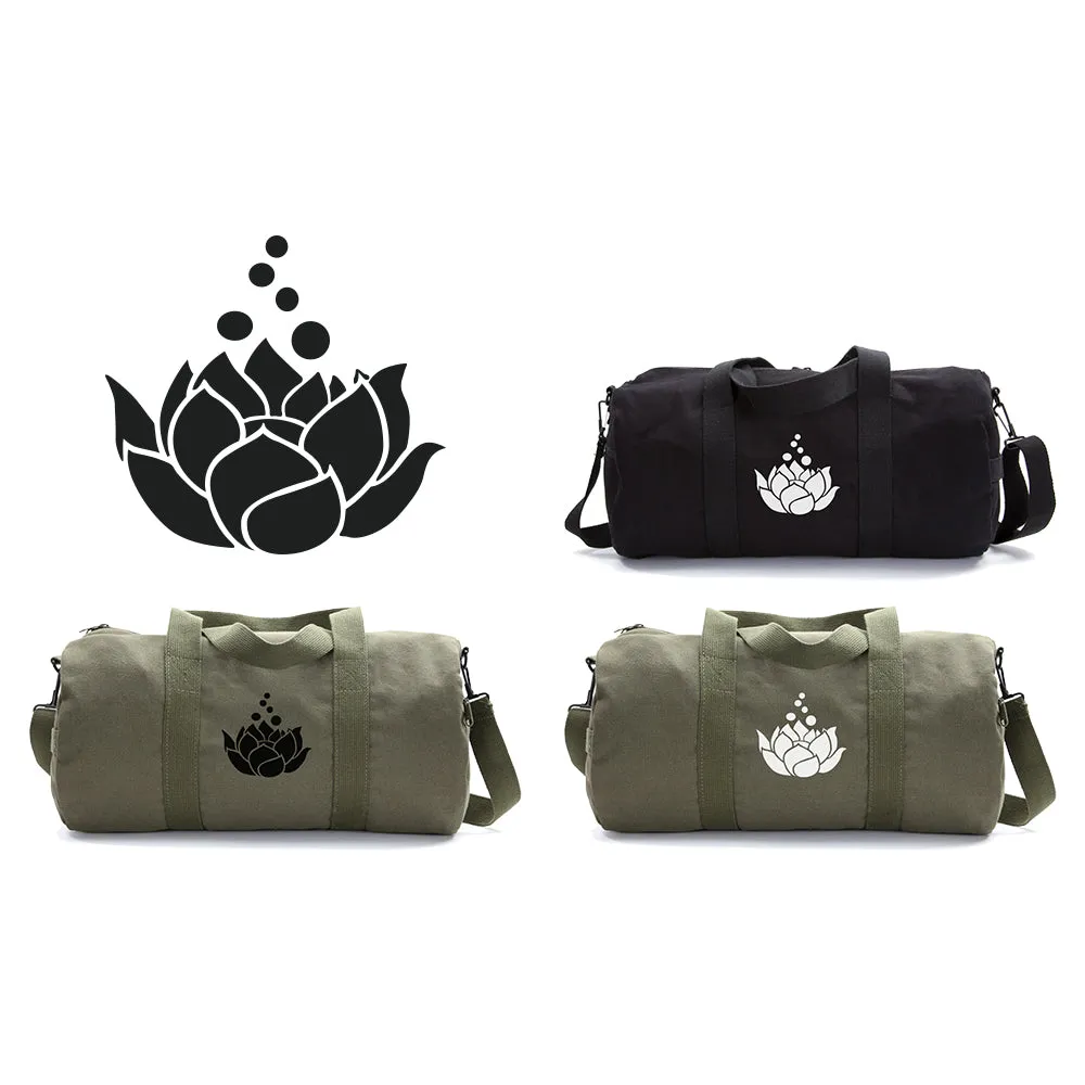 Lotus Flower Sport Heavyweight Canvas Duffel Bag