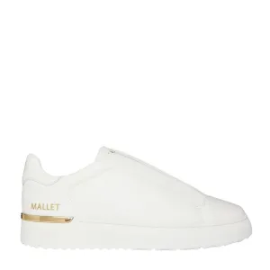 Mallet London GRFTR Elast Tumbled White Trainers