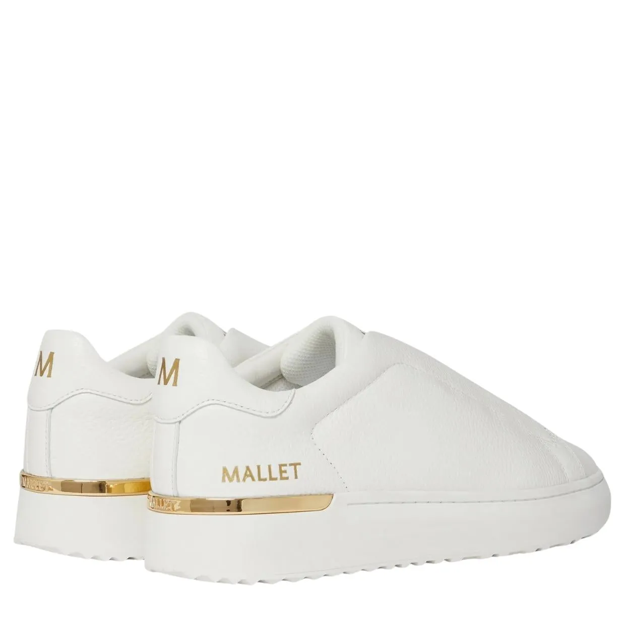 Mallet London GRFTR Elast Tumbled White Trainers