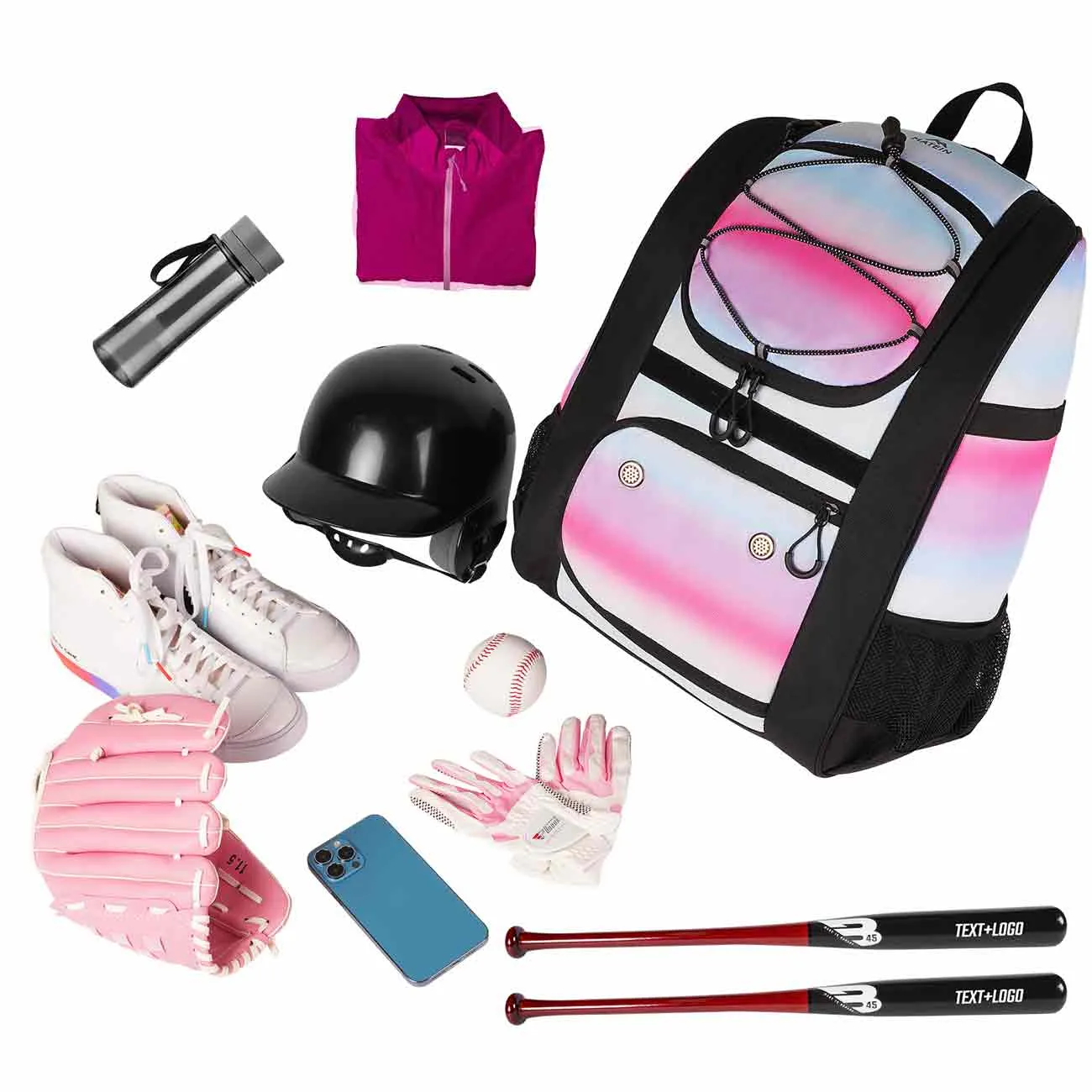 Matein Baseball Bag for Girls