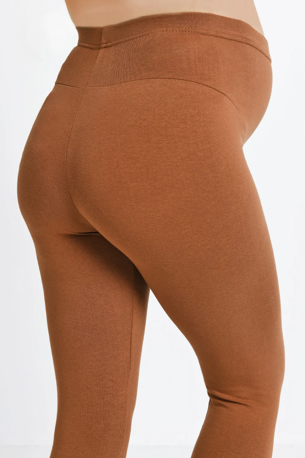 Maternity Everyday Leggings - Mocha Brown