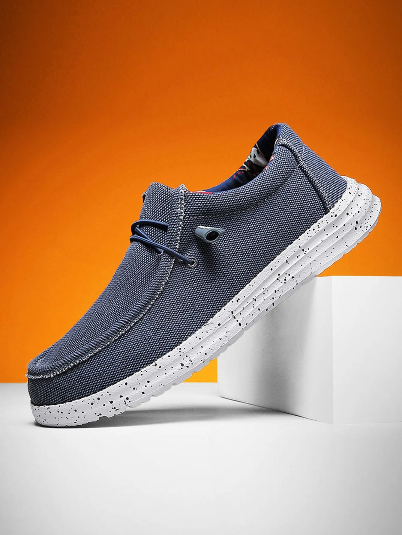 Men Lace-up Front Boat Shoes