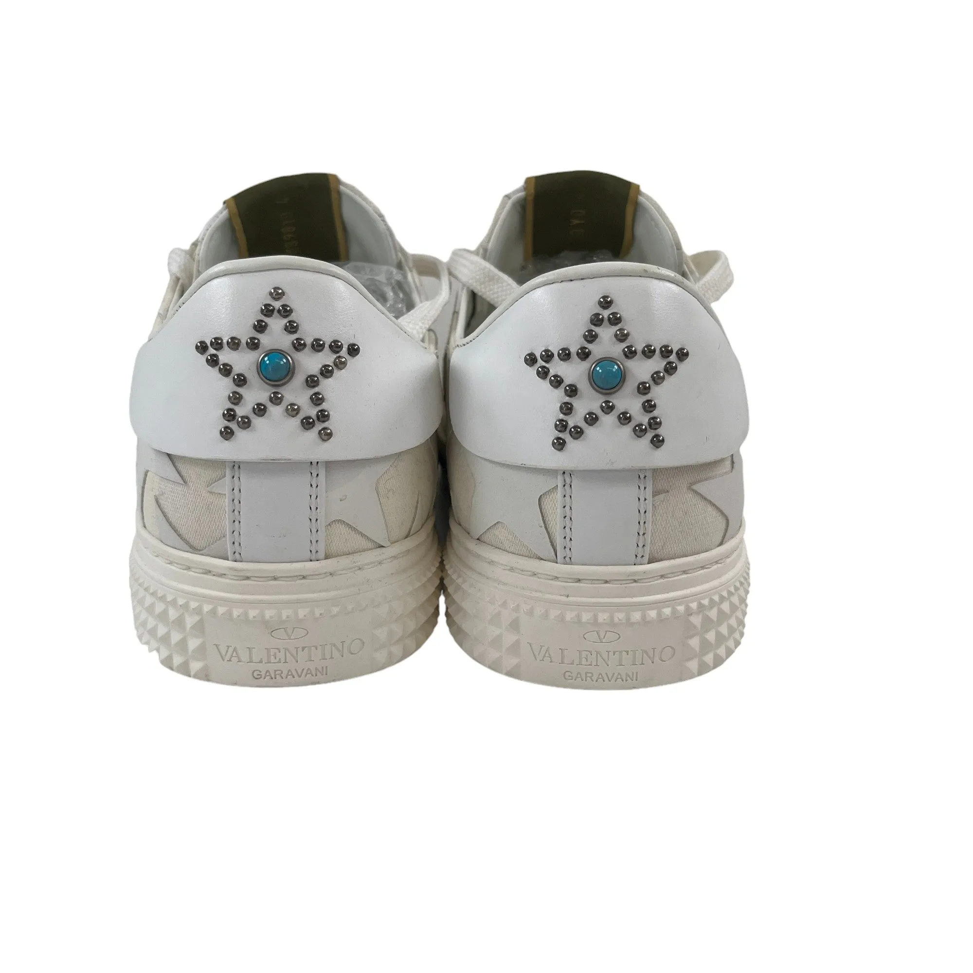 Men's Star Stud Low Trainers White Size EU 42 / UK 8