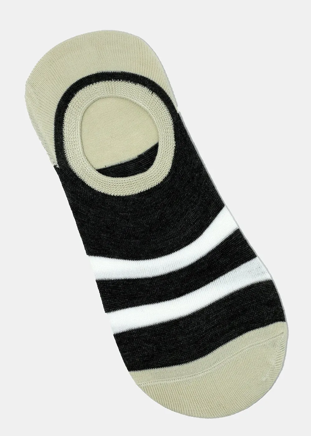 Men's Striped No-Show Socks