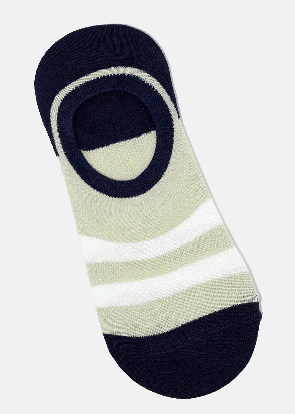 Men's Striped No-Show Socks