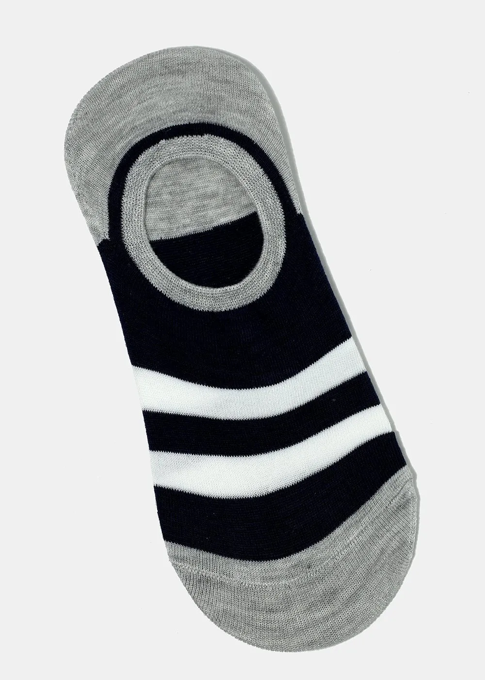 Men's Striped No-Show Socks