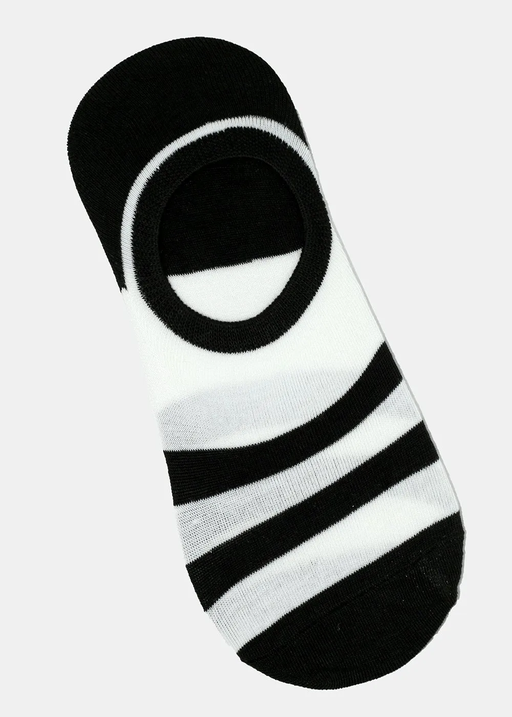 Men's Striped No-Show Socks