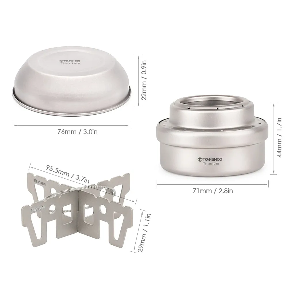 Mini Portable Titanium Travel Stove