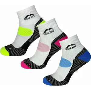 More Mile London (3 Pack) Womens Running Socks - Multi