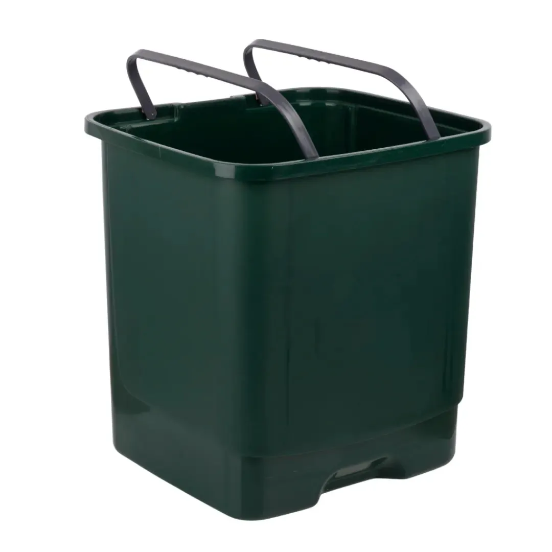 NAYASA 33L Dark Green Paddle Dustbin  For Home & Office