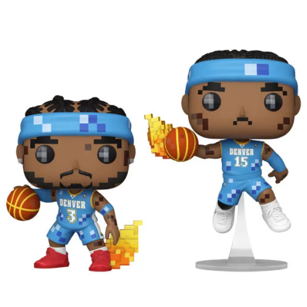 NBA Basketball: Jam - Allen Iverson & Carmelo Anthony 8-Bit Pop! Vinyl 2-Pack