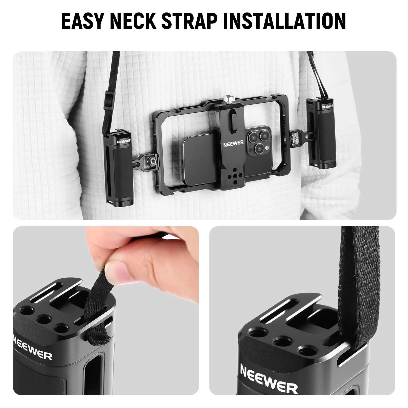 NEEWER PA009S Universal Phone Cage Video Rig