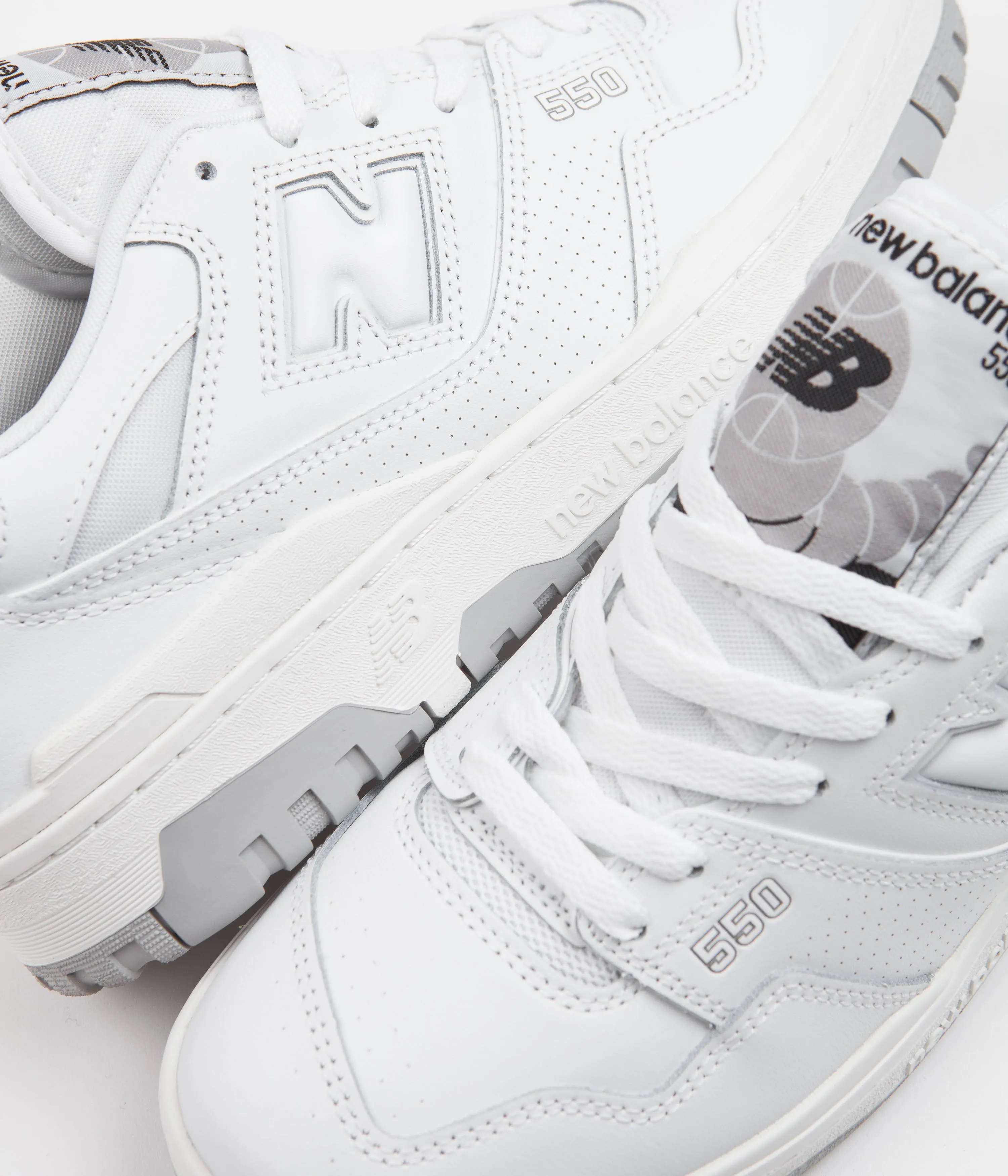 New Balance 550 Shoes - White / White