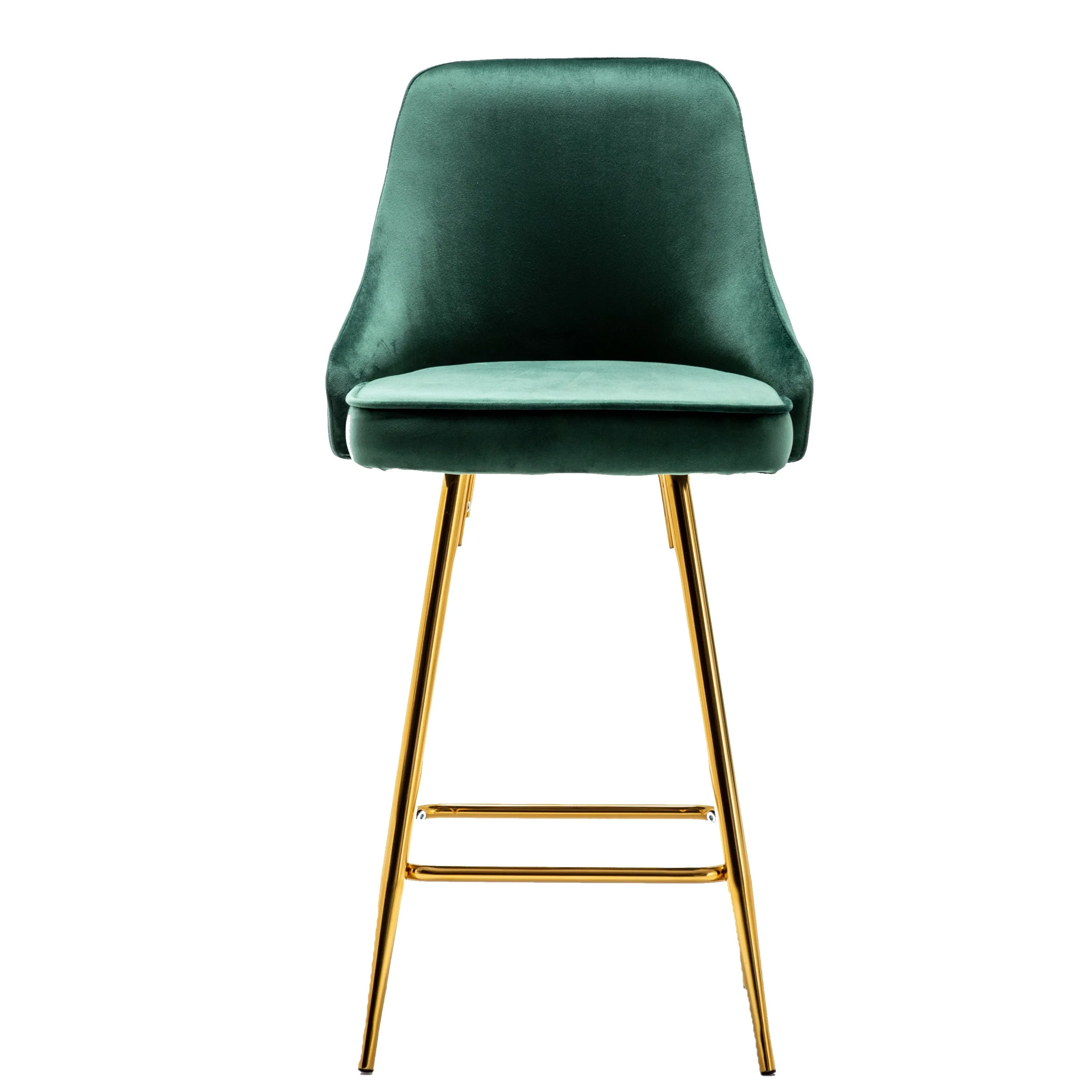 NEW TWO -Barstools Green Rahima Tufted Upholstered Modern Premium Stool Bar Chairs