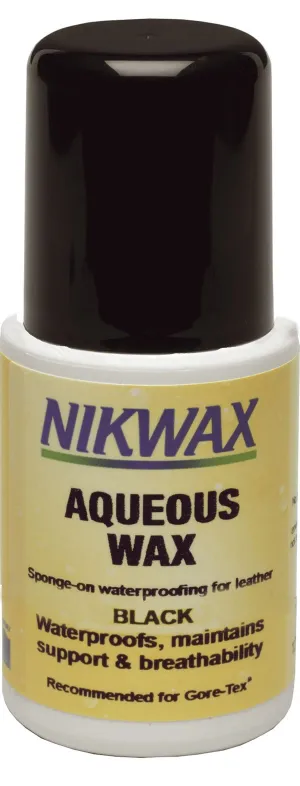 Nikwax Aqueous Wax Footwear Liquid - Black 125ml (Single)