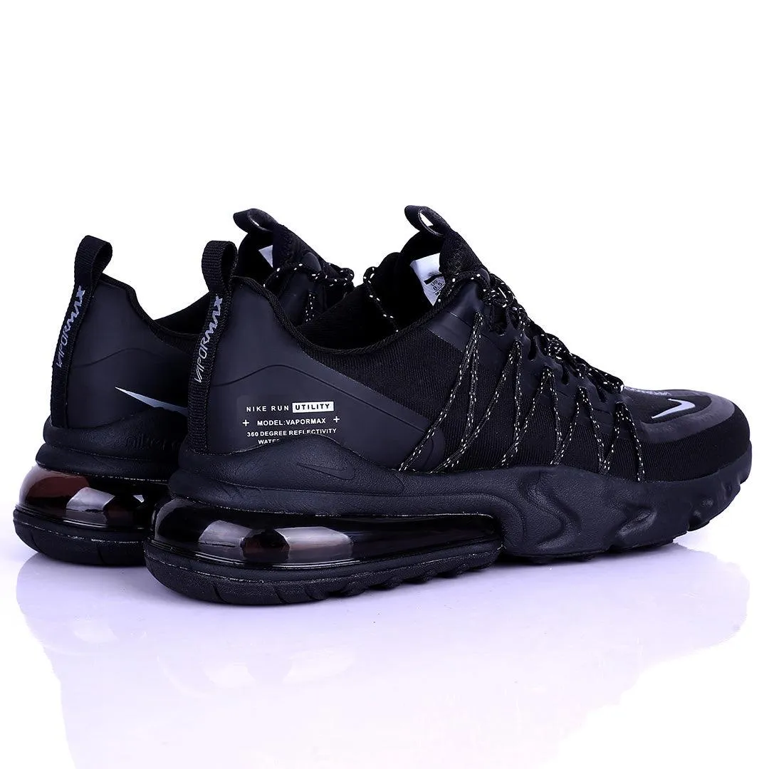 NK Run Utility  360 Degree Reflectivity Black Sneakers Designed