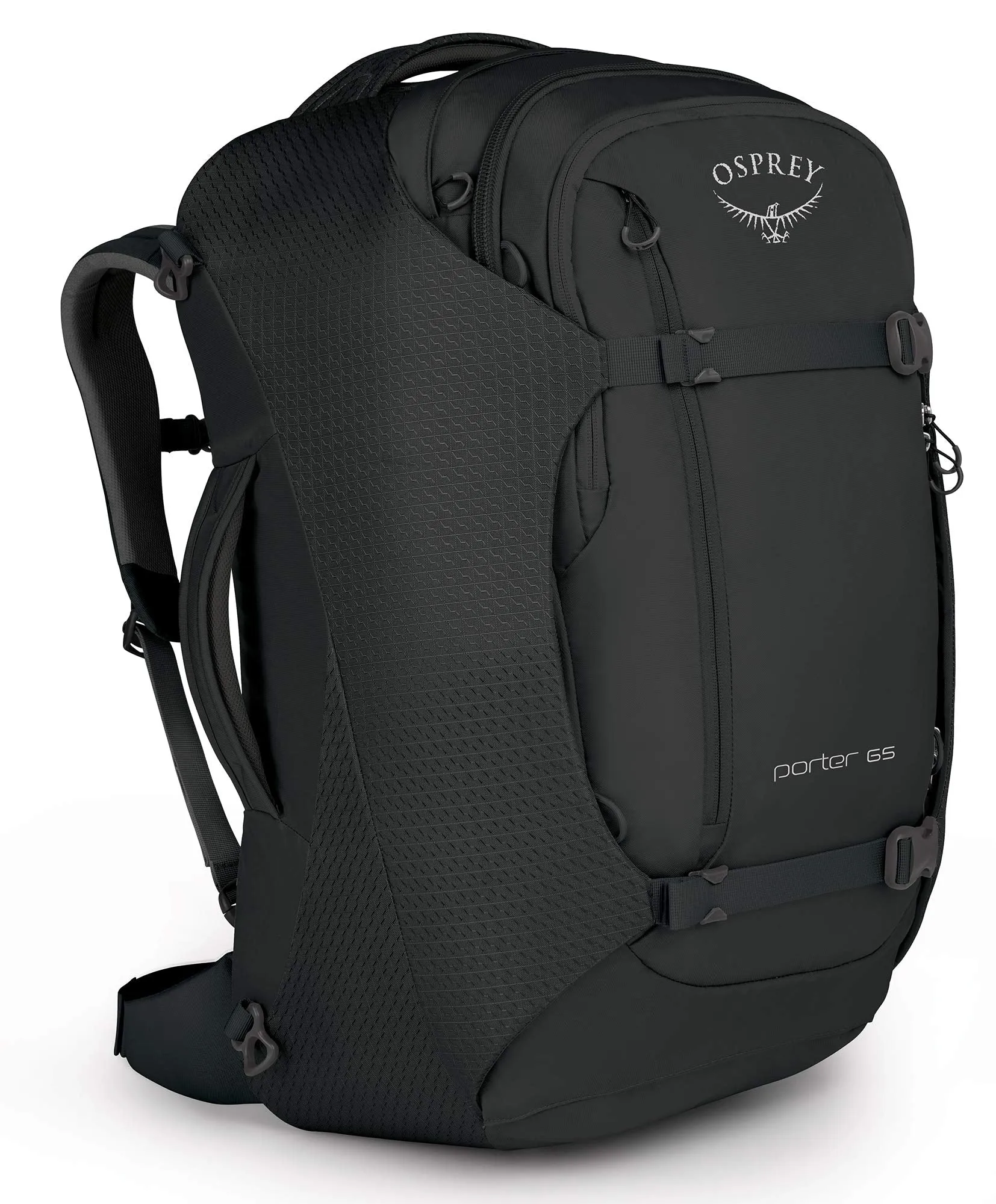 Osprey Packs Packs Porter 65 Travel Backpack, Black, One Size, Black, One Size