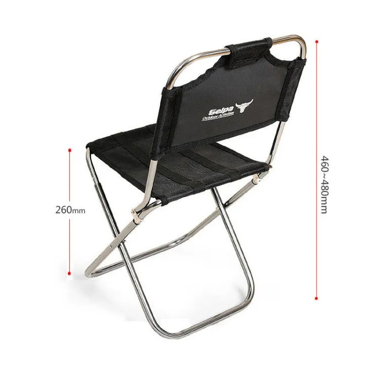 Outdoor Fishing Portable Folding Seat Stool Backpacking Aluminium Alloy Chair