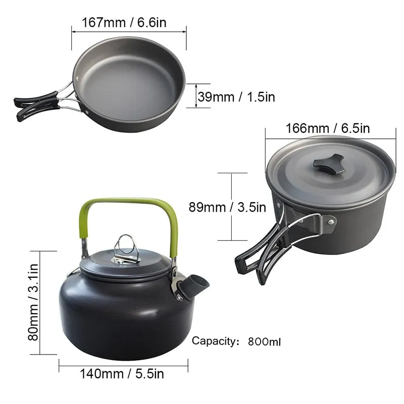 Outdoor Non-stick Camping Cookware Set