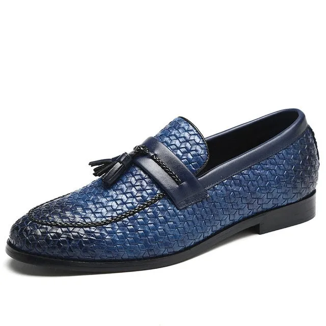 Oxford Microfiber Leather Tassel Luxury Slip On Loafer Shoes