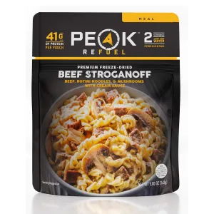 Peak Refuel Freeze-Dried Beef Stroganoff Pouch - 2 Servings