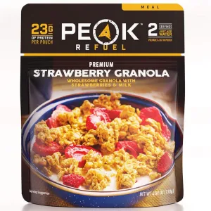 Peak Refuel Freeze-Dried Strawberry Granola - 2 Serving Pouch