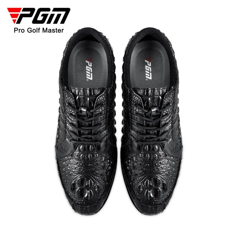 PGM XZ204 slip on golf shoes men 2022 genuine leather waterproof golf shoe