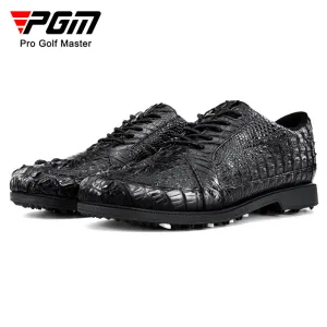 PGM XZ204 slip on golf shoes men 2022 genuine leather waterproof golf shoe