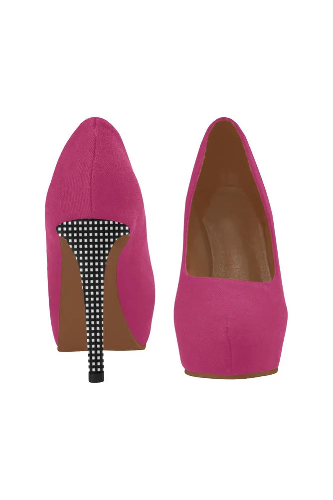 Pink & Black Matrix Women's High Heels