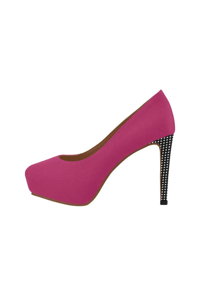 Pink & Black Matrix Women's High Heels