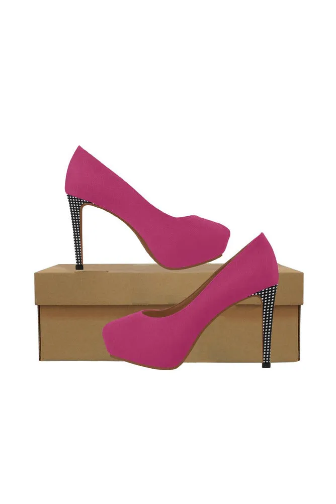 Pink & Black Matrix Women's High Heels