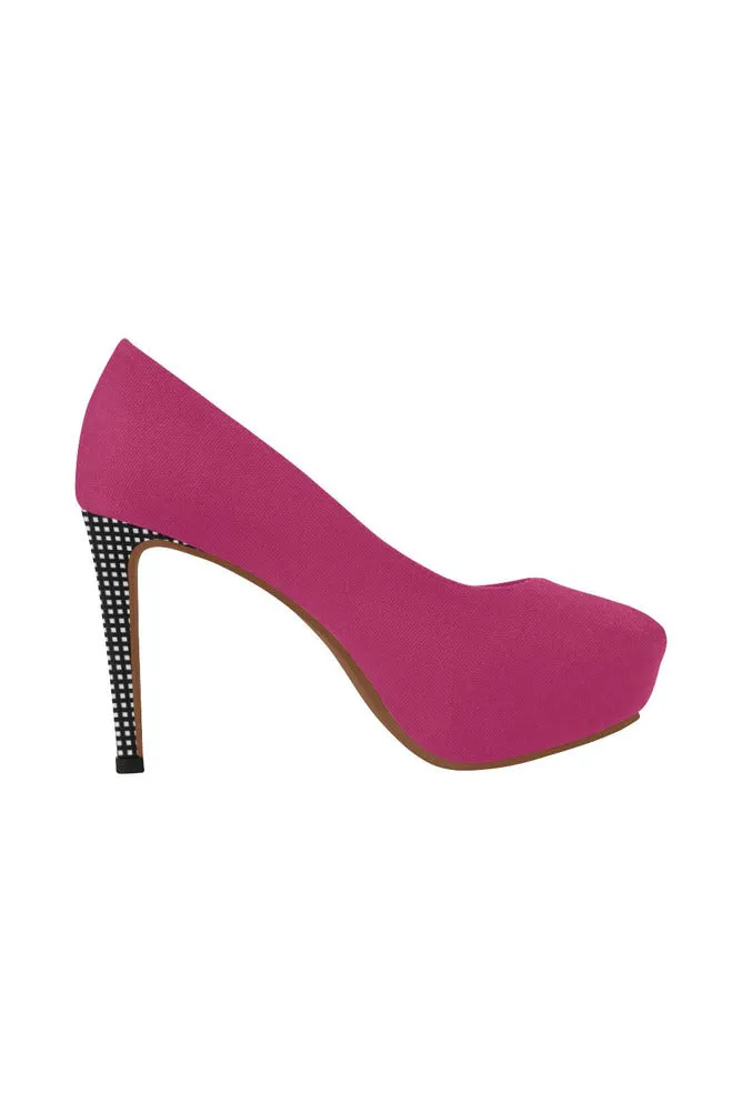 Pink & Black Matrix Women's High Heels