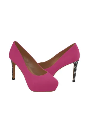 Pink & Black Matrix Women's High Heels