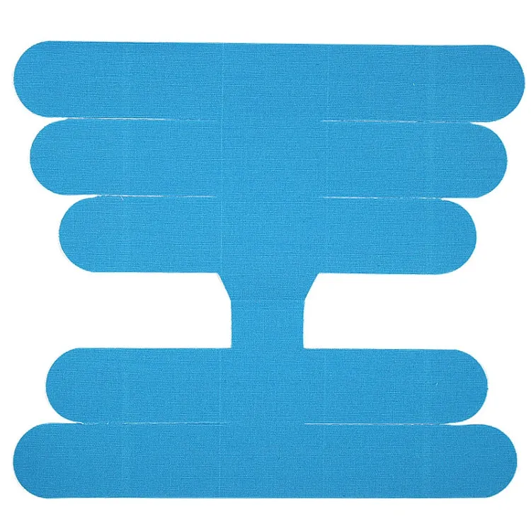 Pre-scored Muscle Patch For Ankle Wrist Protector Shaped Stretch Tape(Light Blue)