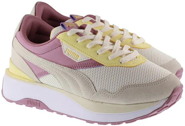 Puma Trainers Womens Cruise Rider Candy Whisper White Pink